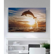 Stella Store Yunus Atlama Deniz Okyanus Kanvas Tablo