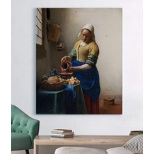 Stella Store Johannes Vermeer Sütçü Kadın Kanvas Tablo