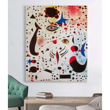 Stella Store Joan Miro Bir Kadına Aşık Şifreler ve Takımyıldızlar  Kanvas Tablo
