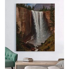 Stella Store Albert Bierstadt Vernal Fall  Kanvas Tablo