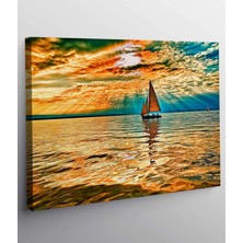 Stella Store Deniz ve Yelkenli Kanvas Tablo