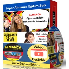 Enine Boyuna Eğitim Süper Almanca Eğitim Seti (11 VCD – 5 Süper Kitap)