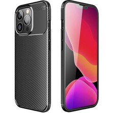 Caseart Apple iPhone 13 Pro Kılıf Karbon Tasarımlı Kapak - Siyah