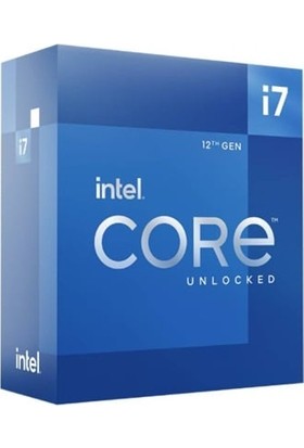 Intel Core i7-12700K 2.7 GHz 12 Çekirdek 25MB Cache LGA1700 Soket UHD 770 Graphics 10nm İşlemci