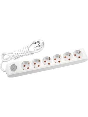 Viko Altılı Anahtarlı Grup Priz 2 Metre