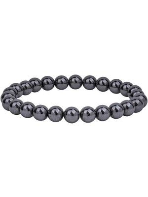 BijuStore Silver Hematit Doğal Taş Erkek Bileklik