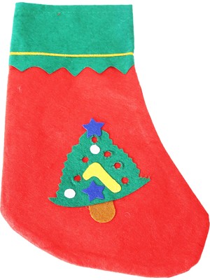 Partijet Yılbaşı Çam Ağacı Dekor Çorap