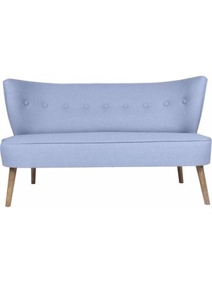 Ze10 Design Bienville Loveseat İkili Kanape Indigo Mavi