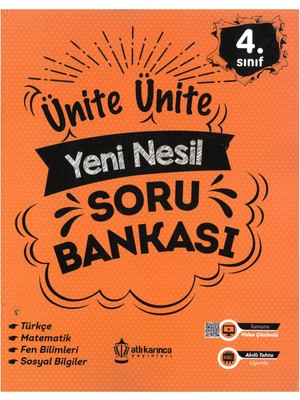Atlı Karınca Yayıncılık Atlı Karınca 4.sınıf Ünite Yeni Nesil Soru Bankası