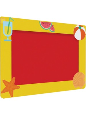 Woody Life Yaz Pano Anaokulu Kreş Çocuk Odası Okuma Köşesi Kreş Eğitim Meteryali 135 x 100 cm