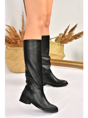 Fox Shoes Kadın Günlük Suni Deri Düz Taban Bağcıksız Çizme – Rahat, Şık ve Kolay Giyilebilir Tasarım