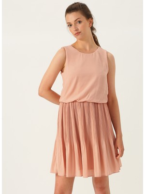 Vero Moda Pilili Pembe Elbise