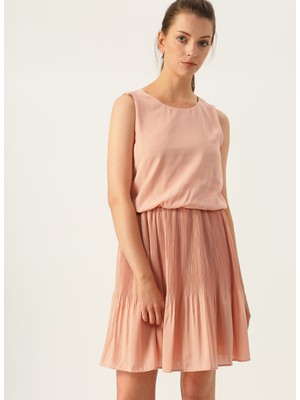 Vero Moda Pilili Pembe Elbise