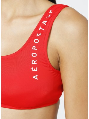 Aeropostale Birds Yazı Baskılı Siyah Kadın Bikini Alt