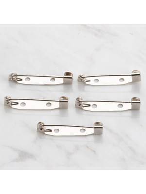 Yiğit Aksesuar 3 cm Broş İğnesi 100 Adet Dayanıklı ve Kolay Kullanım Özellikli Şık Renk Seçenekleri