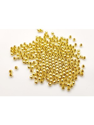 Yiğit Aksesuar 4 mm Metal Yuvarlak Ara Aparatı Gold 200 Adet