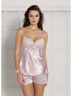 Pierre Cardin 415 Saten Şortlu Pijama Takımı