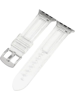 Bipower Apple Watch Uyumlu 42-44MM KRD23 Transparent Kordon