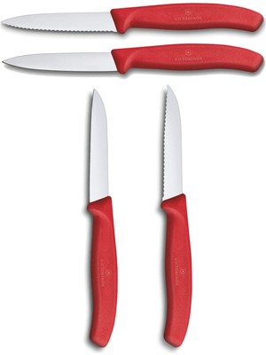 Victorinox 4 Adet Yeni Kırmızı Bıçak Özel Set