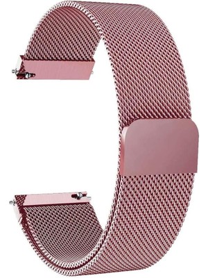 Mobaxaksesuar Samsung Galaxy Watch 46MM  / 3 45MM  Kordon  Mobaxaksesuar Milano Loop Kordon Pembe