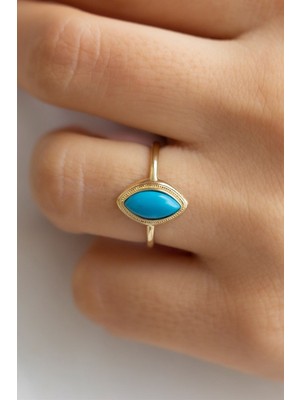 Goldium Altın Firuze Taşlı