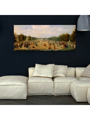 VeraStore Luigi Acquarone Kağıthane'de Cirit Oyunu Kanvas Tablo