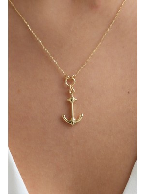 Goldium Altın Çapa Kolye