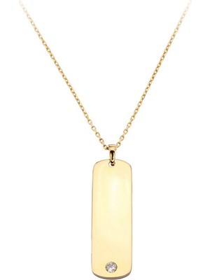 Goldium Altın Plaka Kolye