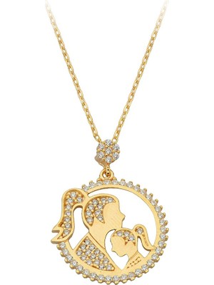 Goldium Altın Anne Kız Kolye