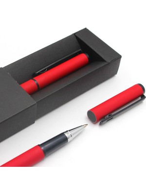 VegaGiftShop Kırmızı Kravat & Roller Kırmızı Kalem Seti