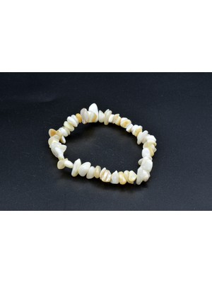 Murty99 Hakiki Doğal Kırık Taş Sedef Bileklik 1.kalite