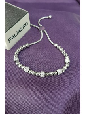 Palmiero 316L Çelik Swarovski Asansör Kadın Bileklik