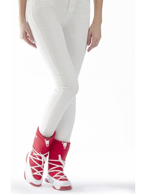 Benetton® | BN-30392 - 3256 Kirmizi Beyaz - Kadın Bot