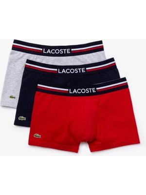 Lacoste Erkek 3 Lü Boxer 5H3386-00-W34