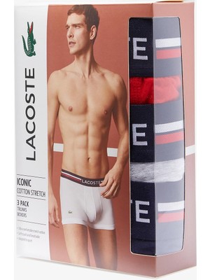 Lacoste Erkek 3 Lü Boxer 5H3386-00-W34