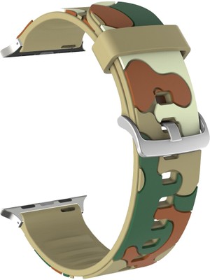 Bipower Apple Watch Uyumlu 38-40MM KRD24 Kamuflaj Kordon