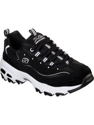 Skechers D'lites Kadın Siyah Sneakers Nefes Alabilir Yapı ile Koşu ve Yürüyüş İçin İdeal 13148 Bkw