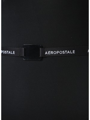 Aeropostale Monas Düz Desen Polyamid Siyah Kadın Mayo