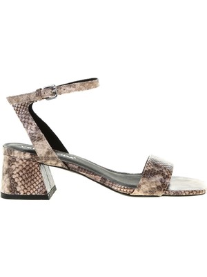 Vero Moda Liza Yılan Desenli Sandalet