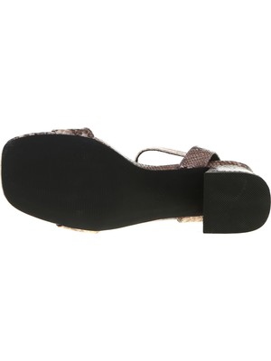 Vero Moda Liza Yılan Desenli Sandalet