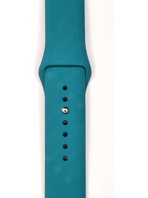 AktarMobile Huawei Watch Gt 3 46 mm Uyumlu Silikon Kordon  Premium  Spor Kayış  Jel Silikon Spor Kordon Petrol Mavisi