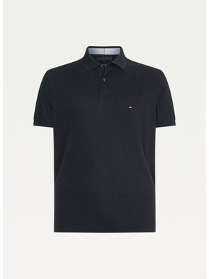 Tommy Hilfiger Polo Yaka Siyah Erkek T-Shirt