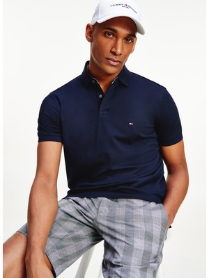 Tommy Hilfiger Polo Yaka Mavi Erkek T-Shirt