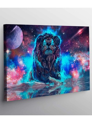 Stella Store Aslan Karikatür Sanat Kanvas Tablo