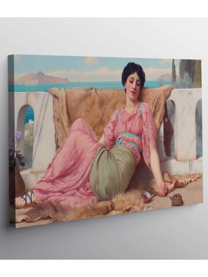 Stella Store John William  Godward Sessiz Evcil Hayvan Kanvas Tablo