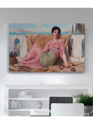 Stella Store John William  Godward Sessiz Evcil Hayvan Kanvas Tablo