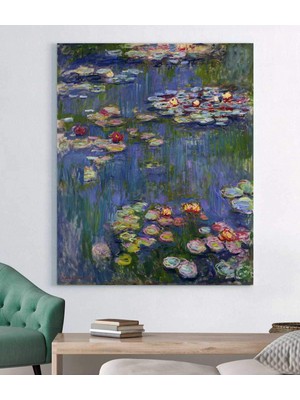 Stella Store Claude Monet - Water Lilies  Kanvas Tablosu