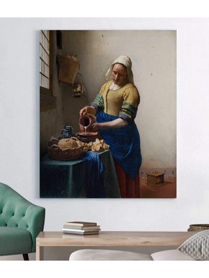 Stella Store Johannes Vermeer Sütçü Kadın Kanvas Tablo