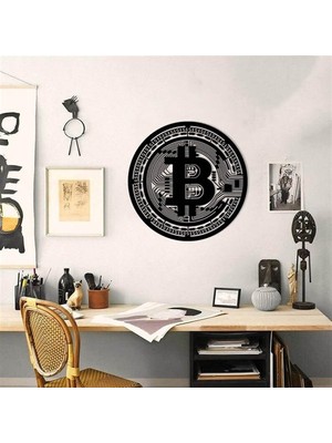 Baupor Bitcoin Metal Duvar Dekoru