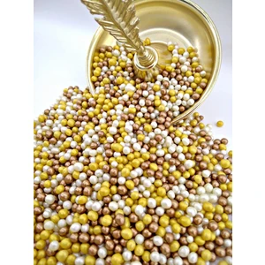 Pasta Vitrin Pirinç Patlağı Metalik Pasta Süsü Karışık - 100 gr